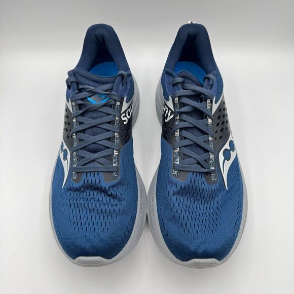 Saucony Ride 17 Tide Silver Navy Blue Road-Running Sneakers Men’s Size 10.5 main image 6